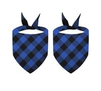 TIANQUXNGI Reversible Pet Bandana Festival Costume Dogs Party Neck Scarf Collar Holiday Dress Up Dogs Checkered Neckerchief 2PCS