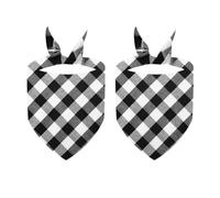 TIANQUXNGI Reversible Pet Bandana Festival Costume Dogs Party Neck Scarf Collar Holiday Dress Up Dogs Checkered Neckerchief 2PCS