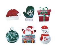 TIANQUXNGI Set Of 6 Christmas Present Bags Plastics Container Packaging Bag Holiday Family Gathering Supplies
