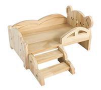 TIANQUXNGI Small Animal Bed with Stair for Hamster Resting Platform Entertainment Toy Cage Decors for Small Pet GuineaPigs