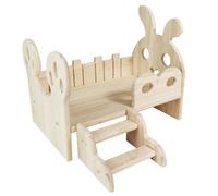 TIANQUXNGI Small Animal Bed with Stairs for Hamster Resting Platform Entertainment Toy Cage Decoration for Small Pets Guinea Pig
