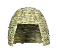 TIANQUXNGI Small Pet Straw House Warm Hideout Hamster Cage Hideout