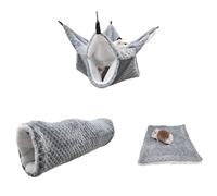 TIANQUXNGI Soft Cushion for Small Animal Nest Plush Snuggle Hut Warm Hammock Tunnel Small Pet Winter Bed Set of 3