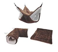 TIANQUXNGI Soft Pillow for Small Animals Nest Plush Cuddly Hut Warm Hammock Tunnel Small Pet Winter Bed Set of 3