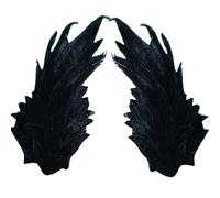 TIANQUXNGI Stylish Wing Hair Clip with Double Layer Embroidery Cosplay Hairpieces Hair Accessory for Kids Teens and Adults
