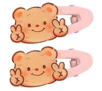 TIANQUXNGI Sweet Butter Bear Hairclip Set for Girls Kids Hair Clip Sidepin Teens Hair Styling Tool Acrylic Hairpin Hair Decoration
