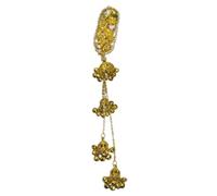 TIANQUXNGI Vintage Rhinestones Hair Clip Side Fringed Hairpin Gold Barrettes Hair Styling Accessories for Chinese Ethnic Costume