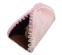 TIANQUXNGI Winter Hamster Bed Cushion Hideout Bed Tunnel Cage Accessories Warm Bedding Anti Scratch for Ferrets Squirrels