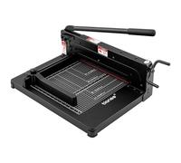 TIANSE Heavy Duty Guillotine Paper Cutter A4 12" Guillotine Paper Cutter 500 Sheet Capacity Solid Steel Construction with Double Safety Protection Perfect for Trimming Paper Cardstock Matboard Black