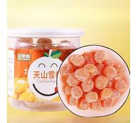 Tianshan Snow Orange Dry,Rock Sugar Kumquat Candied Fruit 7.05oz/200g,Yogurt Plum,Sour&Sweet Dried Orange Fruit,Healthy Preserved Fruits,Dim Sum,Leisure Snack Gift,Vegan (Tianshan Snow Orange,1can)