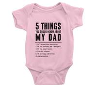 tiansiaben 5 Things You Should Know About My Dad Baby Bodysuit Infant Outfits Newborn Clothes