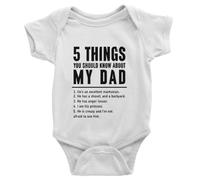 tiansiaben 5 Things You Should Know About My Dad Baby Bodysuit Infant Outfits Newborn Clothes