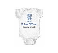 tiansiaben Future Police Officer Like My Daddy Baby Bodysuit