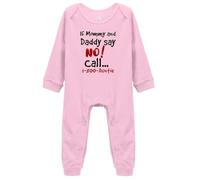 tiansiaben If Mommy & Daddy Say No Call-1800-Auntie Unisex Baby Rompers One-Piece Outfits