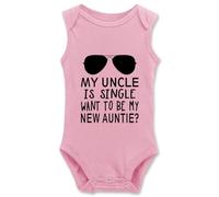 tiansiaben My Uncle Is Single Funny Baby Bodysuit Infant Newborn Romper