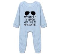 tiansiaben My Uncle Is Single Funny Baby Bodysuit Infant Newborn Romper