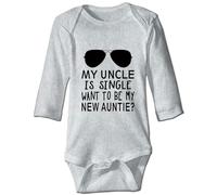 tiansiaben My Uncle Is Single Funny Baby Bodysuit Infant Newborn Romper