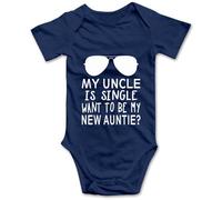 tiansiaben My Uncle Is Single Funny Baby Bodysuit Infant Newborn Romper