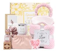 TIANTAIYUE Spa Gift Basket for Women, 11-Piece Self Care Package for Her, Romantic Pink Relaxation Gifts for Birthday, Anniversary, Mother's Day, Thank You Gifts for Mom, Wife, Girlfriend