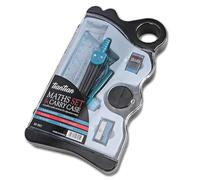Tiantian Maths Set & Carry Case - Complete Geometry Tool Kit for Students and Professionals (Blue)