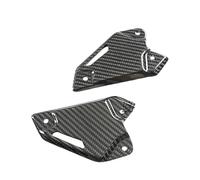 Tiantian - Store Compatible With Kawasaki Z900 2017-2023 3K Dry Carbon Fiber Motorcycle Accessories Rear Heel Guards Rearset Foot Peg Plates