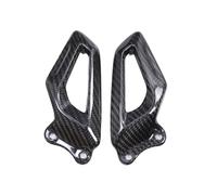 Tiantian - Store Motorcycle Accessories Compatible With BMW S1000RR 2019-2025 3K Dry Carbon Fiber Heel Guards Foot Plates Rearests Cover Protector Fairings(Twill weave Glossy)