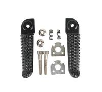 Tiantian - Store Motorcycle Rear Footrests Foot Pegs Passenger Compatible With Yamaha YZF R1 2002-2014 R6 2003-2017(Black)