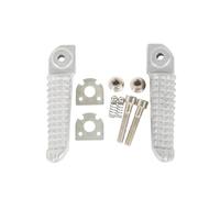 Tiantian - Store Motorcycle Rear Footrests Foot Pegs Passenger Compatible With Yamaha YZF R1 2002-2014 R6 2003-2017(Silver)
