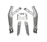 Tiantian - Store Motorcycle Rear Passenger Foot Pegs Bracket Compatible With Yamaha YZF R1 R1S R1M 2015-2024/YZF R7 2022-2024/YZF R6 2017-2025 Silver/Black(Silver)