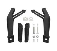 Tiantian - Store Motorcycle Rear Passenger Foot Pegs Bracket Compatible With Yamaha YZF R1 R1S R1M 2015-2024/YZF R7 2022-2024/YZF R6 2017-2025 Silver/Black(Sand Black)