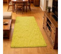 TIANTMIN Living Room Rugs Anti Slip 80x220cm Yellow | Rugs Plain Living Room Easy To Clean For The Bedrooms And Kitchen