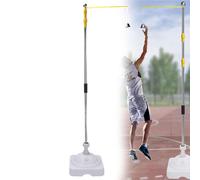 TIANTOO 1.55-3.9m High Jump Trainer, with Haptic Feedback Bell, Telescopic Pole/Height-adjustable, Water-fillable Base, Stainless Steel, for Athletes, Sports Enthusiasts,A