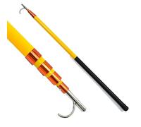 TIANTOO Boat Hook(4.5/5.5/6.5m), Telescoping Boat Hook, Strong Load-bearing Capacity, Anti-slip Handle/Easy to Use, Lightweight + Easy to Carry, for Boating/Undocking/Mooring,5.5 M,Yellow