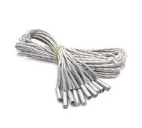 tianwandong 12V/24V 50W 6 * 20mm Ceramic Cartridge Heater white heating tube with 100cm/200cm For V6 wire for 3D printer Parts(100cm 12V)