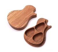 tianwandong 1pc Guitar Paddle Musical Instrument Crafts Gift Box Three Grid Paddle Solid Wood Paddle Box Set Storage Box