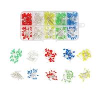 tianwandong 200pcs/box LED Lights Emitting Diodes Assortment Set, 3MM 5MM Kit for Electronic DIY White Red Blue Green Yellow