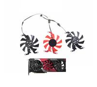 tianwandong 3Pcs T128015SM 75MM DC12V 0.25A 4-Pin card fan for RX 6600 XT 8GB Starry Sky serie Fan