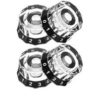 tianwandong 4pcs Speed Control Guitar Knobs Multi Color LP Electric Guitar Volume Tone Knob Top Hat Musical Instruments Guitar Volume Knobs