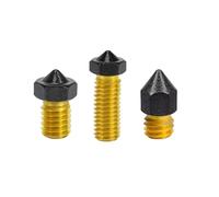 tianwandong 5PCS MK7 MK8/ V6 Volcano Nozzle Brass PTFE Coating 0.2/0.3/0.4/0.5/0.6/0.8/1.0mm Non-stick Nozzle For 1.75mm Filament Hotend(MK8,0.3mm)