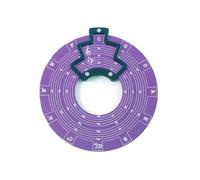 tianwandong Circle of Fifths Wheel Music Theory Learning Tool Chord Progression Table Guitar Fifth Circle 5 line Staff Melody Tool Anti-slip(Purple)