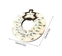 tianwandong Guitar Chord Wheel Round Music Melody Tool Circle Of Fifths Wheel Wood Chord Tools Circle Wheel Log Instrumen Modern Minimalisms(12cm)
