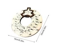 tianwandong Guitar Chord Wheel Round Music Melody Tool Circle Of Fifths Wheel Wood Chord Tools Circle Wheel Log Instrumen Modern Minimalisms(16cm)