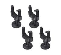 tianwandong Guitar Wall Mount Hangers Guitar Wall Mounted Shelf Guitar Storage Display Rack Hook Auto Locking Grip And Base(Black)(6Pcs)