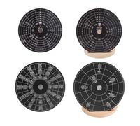 tianwandong Melody Chords Tool Aluminium Alloy Music Learning Tool Circle Chords Wheel for Guitar Professionals Violin Notes Chords Piano(S)