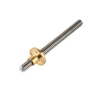 tianwandong T8 8mm Trapezoidal Stainless Steel Threaded Rod Screw & Brass R 3D Printer(100mm)