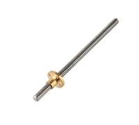 tianwandong T8 8mm Trapezoidal Stainless Steel Threaded Rod Screw & Brass R 3D Printer(150mm)