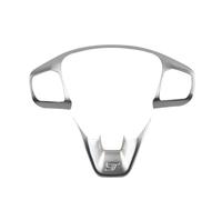 Tianwu03 Fit For Ford Fiesta ST MK8 2017 2018 2019 2020 2021 2022 Steering Wheel Button Panel Cover Trim Stickers Car Interior Accessories(Silver)