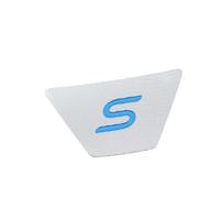 Tianwu03 Fit For Ford New Fiesta MK7 Ecosport 2009-2016 Car Sticker Steering Wheel Protector Trim Stickers(Blue S)