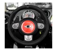 Tianwu03 Fit For M-i-n-i One C-o-o-p-e-r S One JCW R55 R56 R57 R58 R59 R60 R61 Car Interior Accessories Steering Wheel Center Sticker Decals(Red)