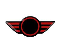 Tianwu03 Fit For MINI Cooper F55 F56 F57 R55 R57 R58 R59 R60 R61 Interior Accessories Car Steering Wheel Center Panel Decal Sticker(Red)